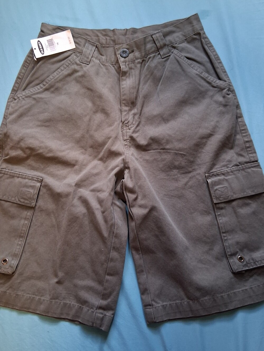 Youth Boy Cargo Shorts in Olive Green